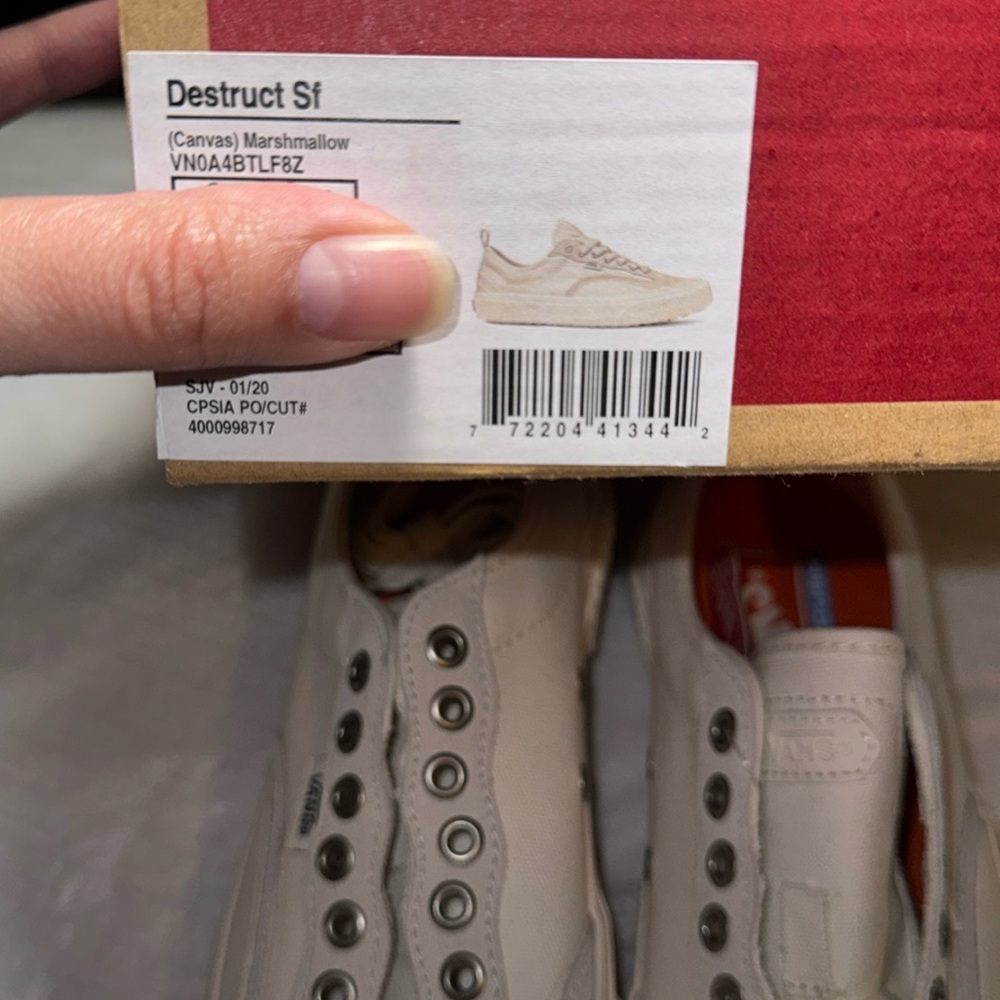 Destruct sf men Vans canvas marshmallow - Picture 6 of 6